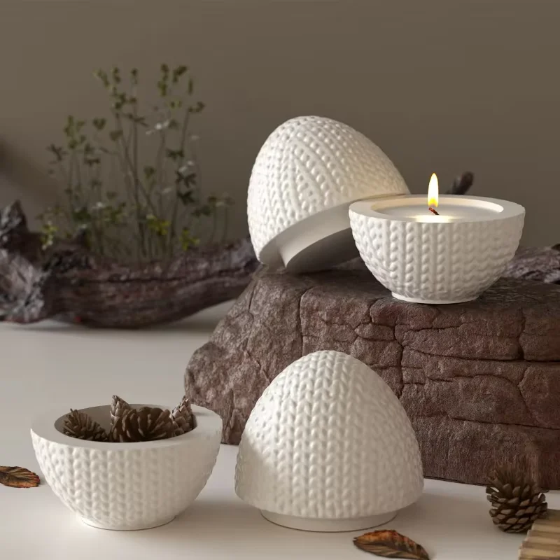 Candle Making Yarn - Stampo in silicone ovale a forma