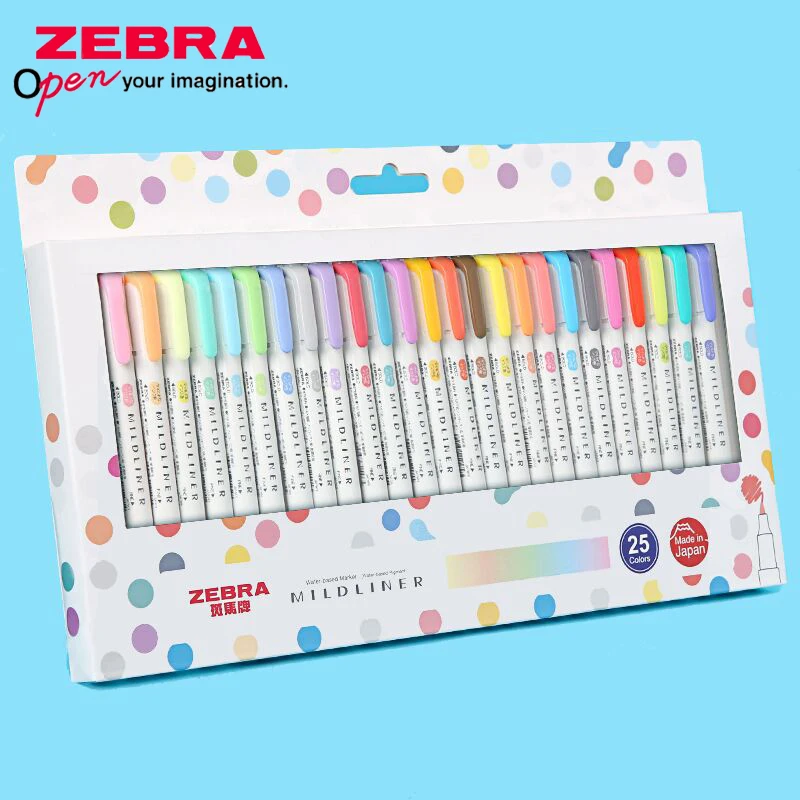 Zebra Pen Mildliner - ZEBRA Mildliner evidenziatore WKT7 pennarello a