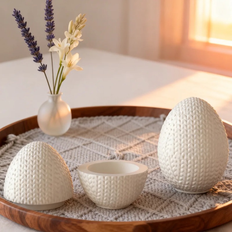 Candle Making Yarn - Stampo in silicone ovale a forma