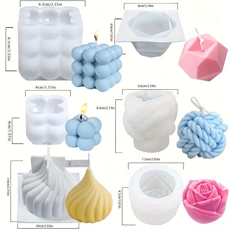 Set di 6 stampi in silicone pe - Candle Making Yarn recensione e prezzo
